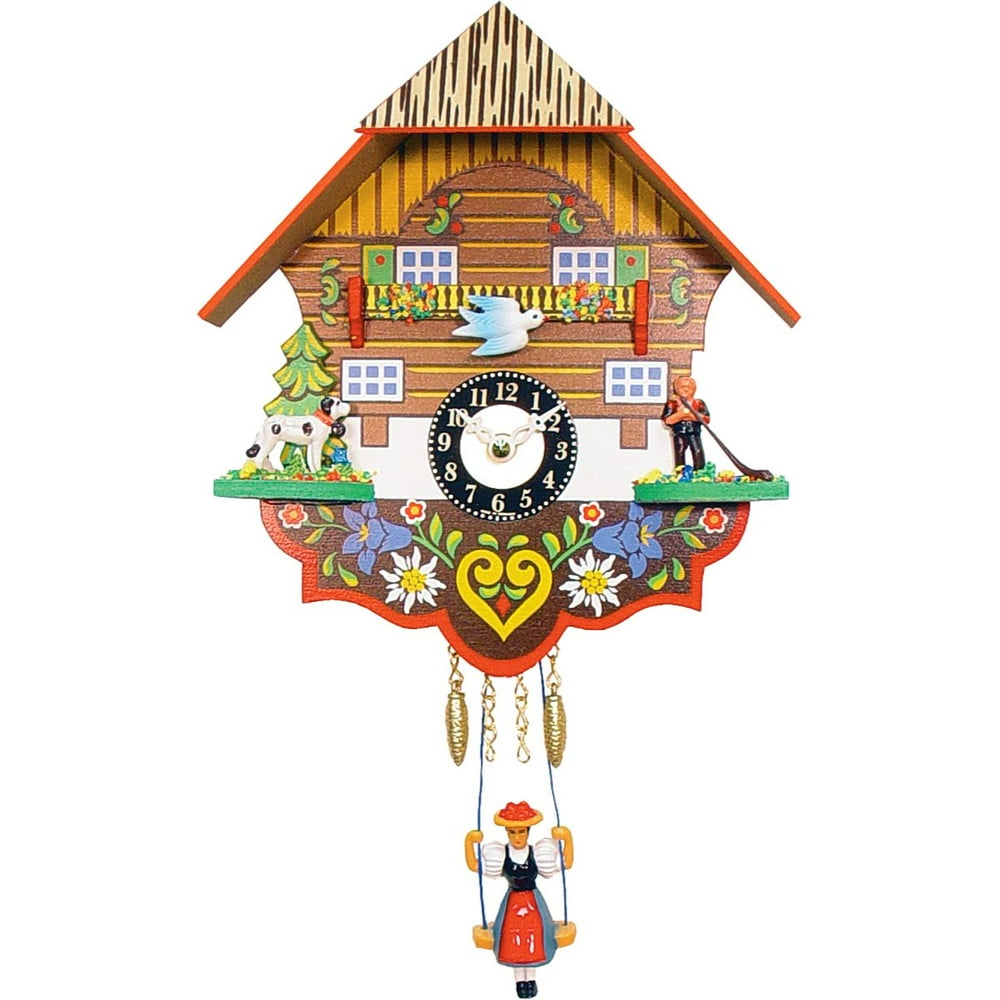 7.5" Engstler BatteryOperated Mini Cuckoo Wall Clock with Music and