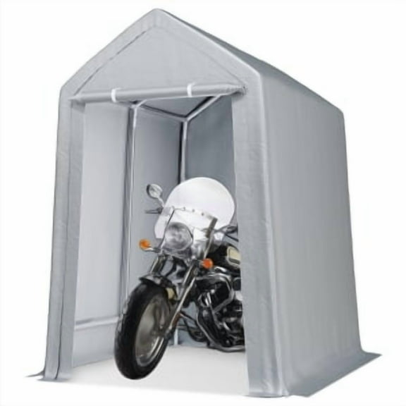 Bike Storage Shed Tent,Outdoor Portable Motorcycle Storage Sheds with Waterproof Tarp,Roll-up Zipper Door & Ventilated Windows,Bike Covers Shelter for Motorcycle,Garden Tools,Lawn Mower