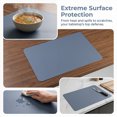 thumbnail image 4 of Unique Bargains 6 Pack Faux Leather Placemats for Kitchen Dining Table Decor Dark Gray 17"x12", 4 of 7