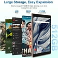 thumbnail image 2 of Android Tablet 8 inch, Android 12 Tablet, 4GB RAM 32GB ROM, Quad-Core Processor, Dual Camera, WiFi, 128GB Expand, Game, GMS Certified Tablets(Rose Pink), 2 of 5