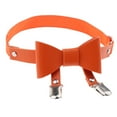 thumbnail image 3 of Liga De Pierna De Muslo Arnés De Cuero Artificial Con Bowknot Tirante De Calcetines Estancia De Camisa naranja Baoblaze Correa elástica, 3 of 6