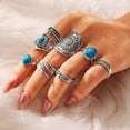 thumbnail image 3 of Set de 82 anillos apilables vintage en dorado y plateado 17 MILE, 3 of 9