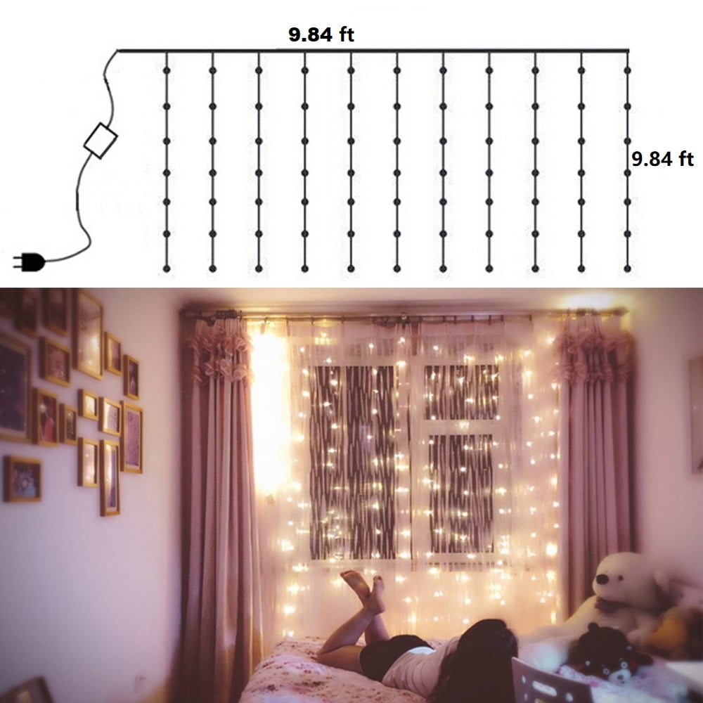 girls bedroom string lights