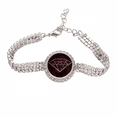 thumbnail image 1 of Crystal Universe Sky Fantasy Red Tennis Chain Anklet Bracelet Diamond Jewelry, 1 of 3