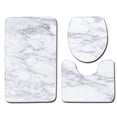 thumbnail image 1 of Musuos 3pcs Marble Toilet Set,Toilet Cover Seat Anti-slip Floor Mat Door Pad Bathroom Carpet,Practical Home Decoration, 1 of 3