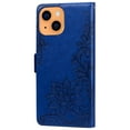thumbnail image 2 of Allytech for iPhone 15 Plus Case, iPhone 15 Plus Cover, Lace Embossed PU Leather Folio Stand Flip Cover Cards Slots Shockproof Wallet Phone Case Cover for Apple iPhone 15 Plus - Darkblue, 2 of 2