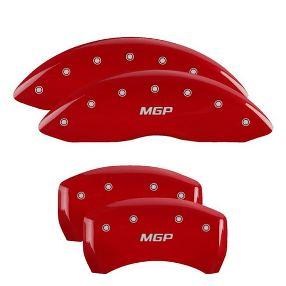MGP Caliper Covers 21198SMGPRD Fits 2020 Kia Forte 2.0L - Red Powder Coat