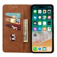 thumbnail image 2 of Allytech Slim Wallet Case for iPhone 14 Pro, Luxury PU Leather + Soft TPU Cover with Card Slots & Cash Pocket, Magnetic Closure Kickstand Shockproof Business Case for Women men - Brown, 2 of 9