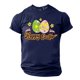 thumbnail image 2 of Camisa Casual de Cuello de la Tripulación de la Impresión de Pascua de Manga Corta de Verano Top Ligero de Poliéster para los Hombres, Camiseta de Manga Corta para el Uso Diario de Primavera Verano, 2 of 9