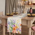 thumbnail image 2 of Table Runners 72 Inches Long Dress Scarves, Pink Orange Flowers Farmhouse Kitchen/Dining Table Runner, Coffee Tablerunners, Spring Floral Farmhouse Botanical Rustic 18x72 Inch, 2 of 9