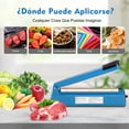 thumbnail image 4 of Sellador de Bolsas Maquina | Selladora Manual de Bolsas | M&aacute;quina de Envasado de Alimentos Termosellado | Para Bolsas de Pl&aacute;stico Bolsas de Polipropileno Almacenamiento de Alimen, 4 of 8