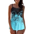 thumbnail image 1 of Womens Tankini Swimsuits Two Piece Floral Print Tank Tummy Control Bathing Suits With Boyshort, 1 of 8