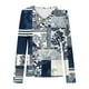thumbnail image 5 of Ailaofu Long Sleeve Shirts for Women Fall Fashion Basic Trendy V-neck Floral Printed Casual Tops, 5 of 5