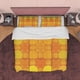 thumbnail image 1 of Geométrico Amarillo Naranja Otoño Funda Nórdica Juego de Cama de Otoño, Colcha Boho,, 1 of 6