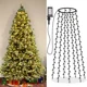 thumbnail image 2 of Guirnalda de luces LED para árbol de Navidad, 280 luces LED para exteriores, jardín, hadas, cascada, para bodas, Año Nuevo, Pascua, fiestas en casa, 2 of 5