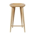thumbnail image 2 of Tractor Contemporary Carved Wood Barstool - Natural Finish, 2 of 2