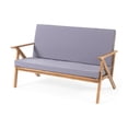 thumbnail image 5 of Ford Outdoor 8 Seater Acacia Wood Chat Set with Coffee Table, Teak, Dark Gray, 5 of 12