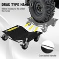 thumbnail image 5 of Accreate Heavy Duty Car Dolly Set of 2. 3000 Lbs Capacity Wheel Dolly Car Skates with Wheels and Brakes. Tire Dolly Cart for Moving Cars. Trucks. Trailers. Motorcycles. Black, 5 of 9
