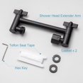 thumbnail image 2 of OFFO Brazo para Regadera Extension, 6 Pulgadas Brazo de Ducha con Tuerca de Bloqueo, Altura y &Aacute;ngulo Ajustable, Extensi&oacute;n de Tubo para Regadera de Ba&ntilde;o Conector Univer, 2 of 7