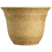 HC Companies Sierra 10 Inch Round Resin Flower Garden Planter Pot, Arizona Sand