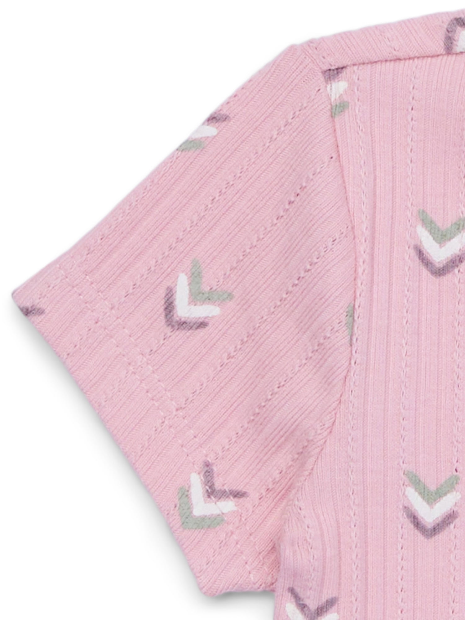 easy-peasy Baby Short Sleeve Henley Bodysuit, Sizes 0-24 Months