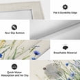 thumbnail image 6 of Botanical Flower Outdoor Rug for Patio/Deck/Porch, Non-Slip Large Area Rug 5 x 7 Ft, Watercolor Floral Herbs Farmhouse Retro Indoor Outdoor Rugs Washable Area Rugs, Camping Rug Carpet Runner, 6 of 8