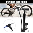 thumbnail image 2 of Motoforti Motorforti Bike Pump Portable Bicycles Floor Pump Kit 31x4.5x4cm Aluminum Alloy Black, 2 of 7