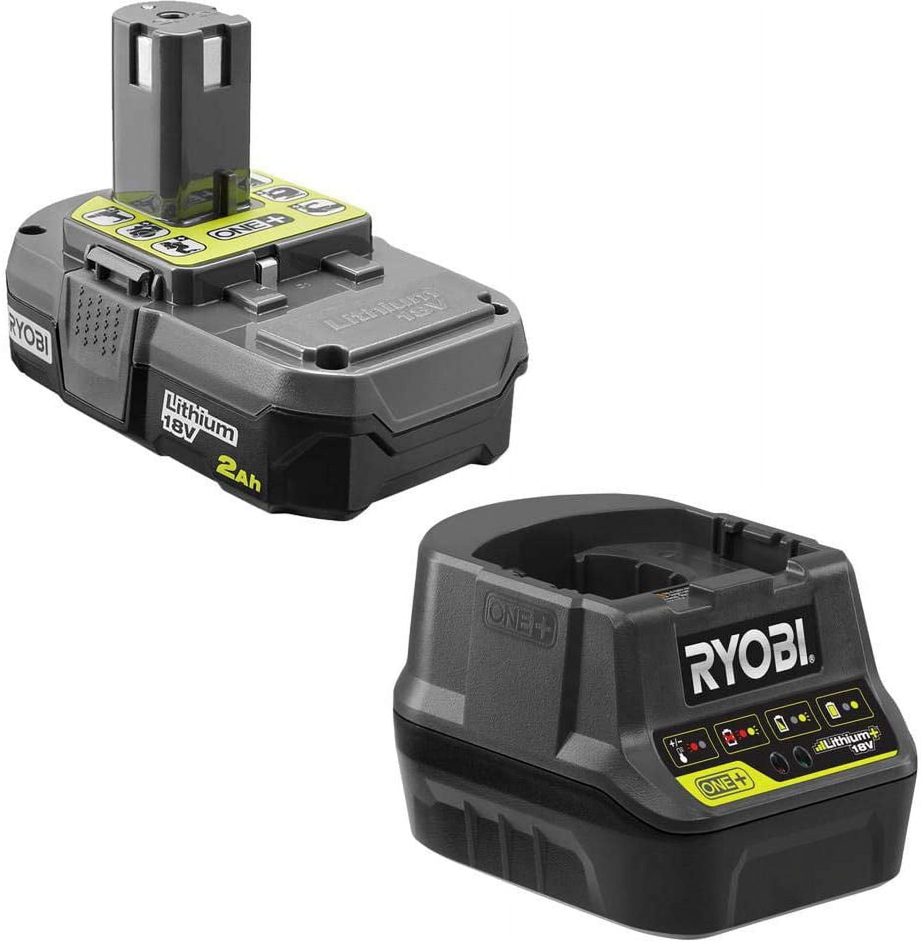 RYOBI Pack 2 Batteries Ryobi 18v Oneplus 5.0 Ah Lithium plus - 1 Chargeur  Ultra Rapide 5.0