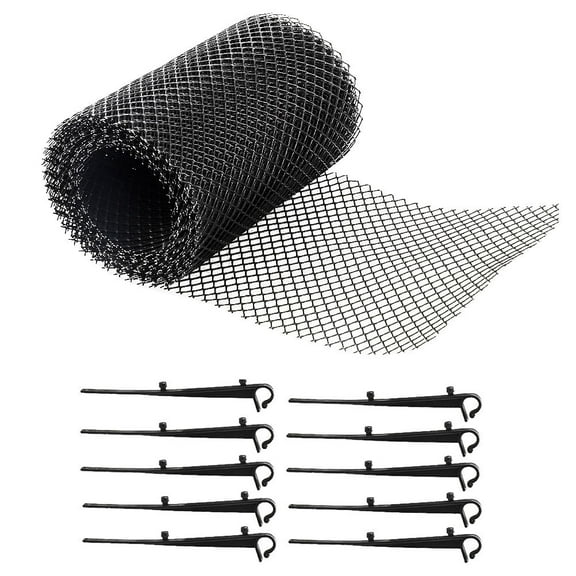 WHAMVOX Mesh Gutter Guard 1 Set 315x7in For Gutter And Home Use