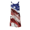 thumbnail image 5 of OAVQHLG3B Summer Dresses for Women 4th of July Dress Women's Fashion Casual Round Neck Leisure And Entertainment Sling Digital Print Mini Dress, 5 of 5