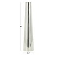 thumbnail image 3 of DecMode 36" Tall Floor Cone Silver Stainless Steel Metal Vase, 3 of 9