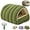 Green-Zipper, variant on 2026 Cozy Cat Cave Removable and Washable Winter Closed-Off Cat Bed Upgraded Cat Winter Bed with Soft Plush Cushion Warm Enclosed Sleeping House for Indoor Cats and Small Dogs (Green, Small)