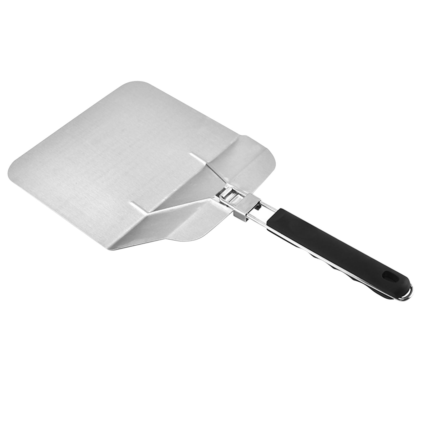 Stainless Steel Pizza Peel With Folding Handle for Baking Homemade Pizza Bread Easy To Storage Practical Kitchen Bakery Oven Accessories 