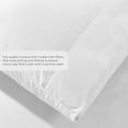 thumbnail image 4 of Duvet Cover Queen [3-Piece, White] - 1 Comforter Protector with Zipper Flap and, 4 of 7