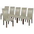thumbnail image 2 of Flash Furniture Greenwich Series Parsons Chair, Set of 6, Beige LeatherSoft, 2 of 9