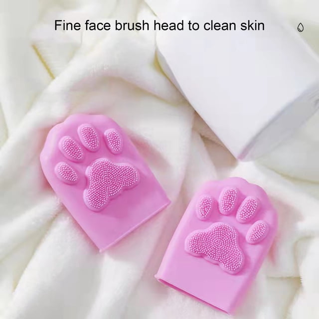 Gwong hogar 2 PCS Guante de limpieza de la cara Silicona elástica Silicona Diario Diario Mujeres Masaje de masaje Masaje Suministro de baño Suministro de baño Gwong 21096312