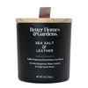 Better Homes & Gardens 13oz Sea Salt & Leather Scented Wooden Wick Candle