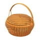 thumbnail image 2 of Cesta de mimbre para picnic, cesta de almacenamiento, cesta de almacenamiento portátil, cesta de compras, cesta de comestibles para acampar, bodas,, 2 of 8