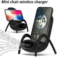 thumbnail image 2 of Langgg Chaise Portable Mini Chargeur Sans Fil Support de Téléphone Multifonction avec Fonction Haut-Parleur Forme de Chaise Support de Chargeur Sans Fil, 2 of 9