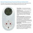 thumbnail image 4 of yeacher WiFi Digital Thermostat Outlet Plug 16A Outlet Tuya App, 4 of 8