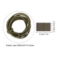 thumbnail image 3 of Correa De Sujeción Elástica Bungee Bandera Bungee Elástico Cierre Correa Cordón de choque Fijación segura (Verde militar), 3 of 7