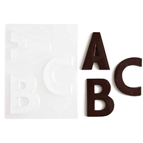 Cakegirls 8 Large Block Letters Chocolate Candy Molds A Z 4 Letter Alphabet Set Cakegirls Chocolate Mold Instructions Included Walmart Canada