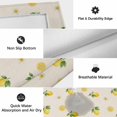 thumbnail image 6 of Cute Lemon Floral Outdoor Rug for Patio/Deck/Porch, Non-Slip Large Area Rug 5 x 7 Ft, Farmhouse Vintage Linen Texture Indoor Outdoor Rugs Washable Area Rugs, Reversible Camping Rug Carpet Runner, 6 of 8