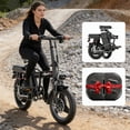 thumbnail image 3 of ASKGO F9 Adult Folding Electric Bike, 1200W 25 MPH 25 Miles, 48V 13Ah Removable Battery, Meets Daily Commuting,Going Out and Playing,Give the best gift,Folding Ebike for Adult with Two Seats，UL2849, 3 of 12