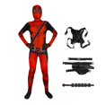 thumbnail image 3 of MINISO Deadpool Cosplay Disfraces Niños Hombres Superhéroe Mono con Máscara Accesorios Ropa de Fiesta de Halloween Trajes, 3 of 4