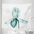 thumbnail image 1 of Nature Tapestry, Picture of a Flower with X-ray Effect Deeper Look to the Nature Modern Design Print, Fabric Wall Hanging Decor for Bedroom Living Room Dorm, 5 Sizes, Teal White, by Ambesonne, 1 of 1
