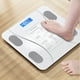 thumbnail image 4 of Báscula de peso electrónica corporal Likrtyny compatible con Bluetooth Blanco Libre de BPA, 4 of 9
