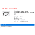 thumbnail image 2 of Downstream Oxygen Sensor - Compatible with 2007 Cadillac Escalade ESV - AC Delco, 2 of 2