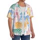 thumbnail image 2 of Fotbe Zebra Colourful Camisa Estampada de Manga Corta para Hombre, Casual de Verano, Estilo Playero, Sin Arrugas-4X-Large, 2 of 5