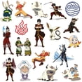thumbnail image 4 of Avatar The Last Airbender 50ct Vinyl Large Deluxe Stickers Variety Pack - Laptop, Water Bottle, Scrapbooking, Tablet, Skateboard, Indoor/Outdoor - Set of 50, 4 of 5